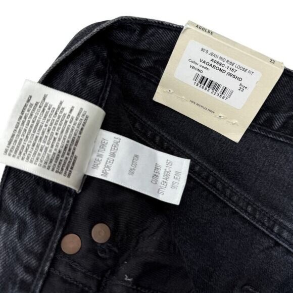 NWT AGOLDE 90s Mid Rise Loose Sz 23 Vagabond - Picture 8 of 11